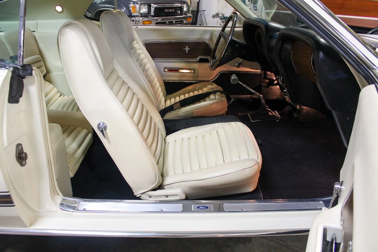 Interior of a 1969 Ford Mustang Mach 1
